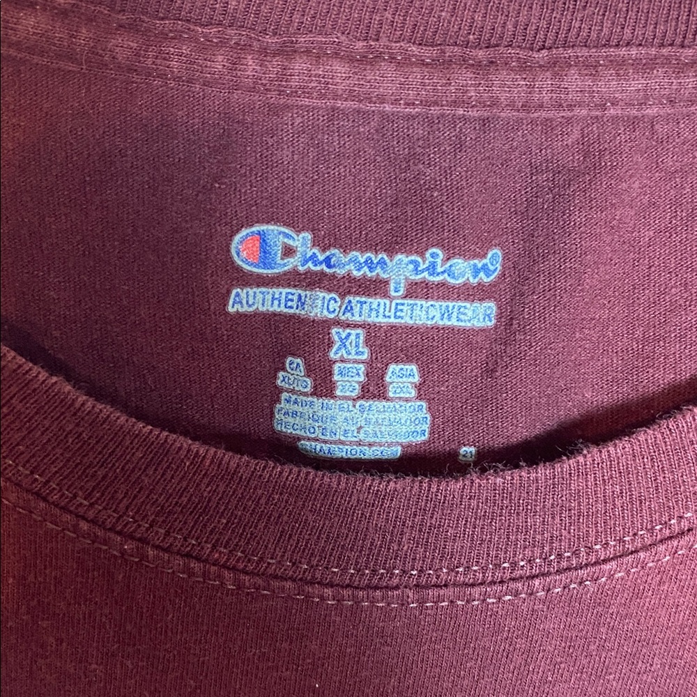 Champion Harvard Maroon Short Sleeve Tee Ivy League College White Logo - Picture 3 of 6